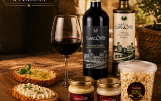 Klassische toskanische Weinprobe – Chianti-Wein, Bruschetta mit Olivenöl extra vergine und Trüffeln (+18)